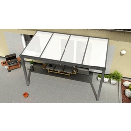 Terrassenüberdachung »Expert«, BxT: 400 x 300 cm, grau / RAL9007