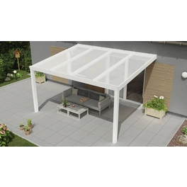 Terrassenüberdachung »Expert«, BxT: 400 x 350 cm, weiß / RAL9016