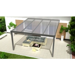 Terrassenüberdachung »Expert«, BxT: 400 x 500 cm, grau / RAL9007