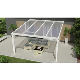 Terrassenüberdachung »Expert«, BxT: 400 x 500 cm, weiß / RAL9016