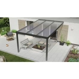 Terrassenüberdachung »Expert«, BxT: 500 x 200 cm, weiß / RAL9016, Glasdach