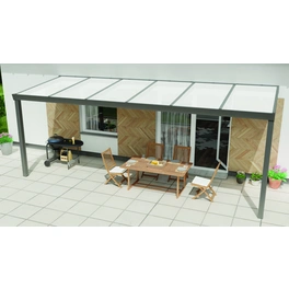 Terrassenüberdachung »Expert«, BxT: 500 x 300 cm, grau / RAL9007