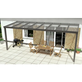 Terrassenüberdachung »Expert«, BxT: 600 x 300 cm, grau / RAL9007, Glasdach