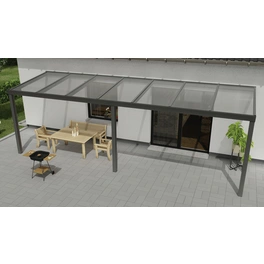 Terrassenüberdachung »Expert«, BxT: 700 x 250 cm, grau / RAL9007