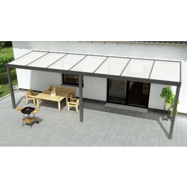 Terrassenüberdachung »Expert«, BxT: 700 x 350 cm, grau / RAL9007