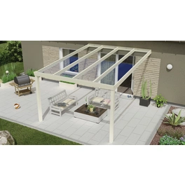 Terrassenüberdachung »Expert«, BxT: 700 x 400 cm, grau / RAL9007, Glasdach