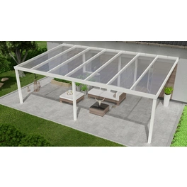 Terrassenüberdachung »Expert«, BxT: 700 x 400 cm, weiß / RAL9016