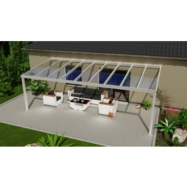 Terrassenüberdachung »Legend«, BxT: 600 x 300 cm, grau / RAL9007, Glasdach