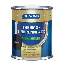 Thermo-Einbrennlack seidenmatt, schwarz