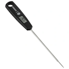 Thermometer, rostfreier Edelstahl/Acrylnitril-Butadien-Styrol (ABS), schwarz