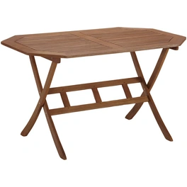 Tisch »Borkum«, BxHxL: 85 x 74 x 135 cm, Tischplatte: Eukalyptusholz