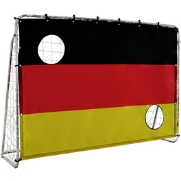 Tor-Ballschusswand-Set, 76 x 152 cm, Stahl/Kunststoff/Polyester, mehrfarbig