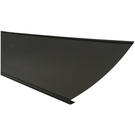 Traufstreife, für geneigtes Dach; 250 mm x 2 m; braun, Kunststoff (PVC)