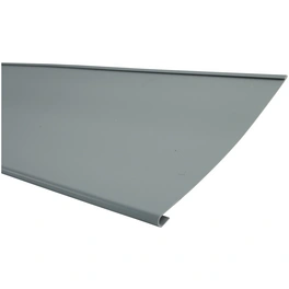 Traufstreife, für geneigtes Dach; 250 mm x 2 m; grau, Kunststoff (PVC)