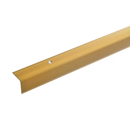 Treppenwinkelprofil »«, goldfarben, 27x27mm, gebohrt