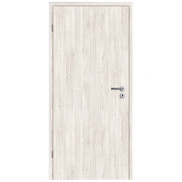 Tür »Standard Dekor Pinie weiß«, links, 73,5 x 198,5 cm