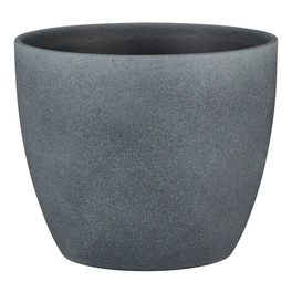 Übertopf »Stone«, Keramik, schwarz, für den Innenbereich