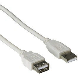 USB-Kabel, A-Stecker auf A-Buchse, 2 m, Schwarz
