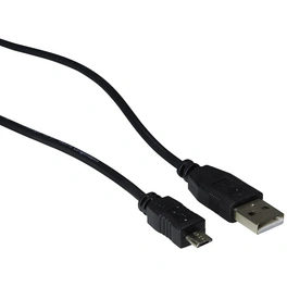 USB-Kabel, Micro-B- auf A-Stecker, 1 m, Schwarz