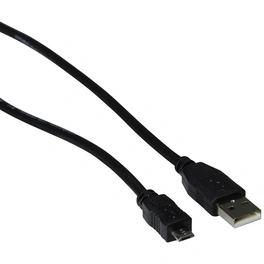 USB-Kabel, Micro-B- auf A-Stecker, 1,8 m, Schwarz