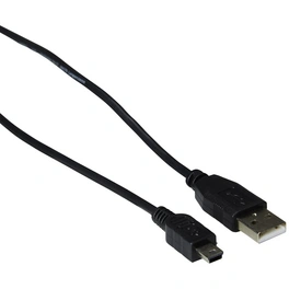 USB-Kabel, Mini-B- auf A-Stecker, 1 m, Schwarz