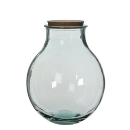 Vase »Olly«, transparent, recyceltes Glass