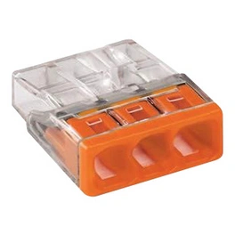 Verbindungsdosenklemme, Orange, 3-polig, Anschlussquerschnitt 0,5 - 2,5 mm²