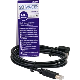 Verbindungskabel, HDMI 1,3 m gerade beidseitig Stecker Band