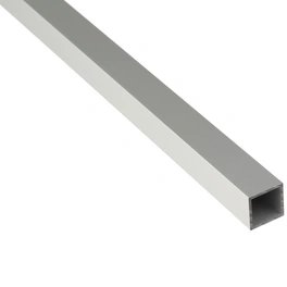 Vierkantrohr, 1000 x 15 x 15 x 1 mm, Silber, Aluminium