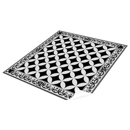 Vinyl Teppich »Chadi«, BxL:136 cm x 136 cm, schwarz|weiß
