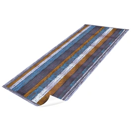 Vinyl Teppich »Morice«, BxL:255 cm x 65 cm, blau|weiß|orange