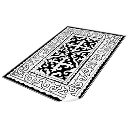 Vinyl Teppich »Nimani«, BxL:203 cm x 136 cm, schwarz|weiß