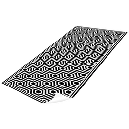Vinyl Teppich »Pandora«, BxL:180 cm x 68 cm, schwarz|weiß