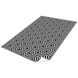 Vinyl Teppich »Pandora«, BxL:203 cm x 136 cm, schwarz|weiß