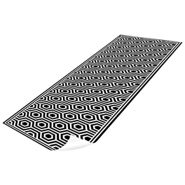 Vinyl Teppich »Pandora«, BxL:255 cm x 65 cm, schwarz|weiß