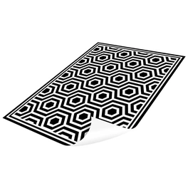 Vinyl Teppich »Pandora«, BxL:65 cm x 85 cm, schwarz|weiß