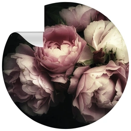 Vliestapete »Rosa«, Blumenmuster, rosa/schwarz, matt