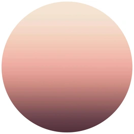 Vliestapete »Runde Vliestapete«, Ombre Farbverlauf Rosa Himmel, mehrfarbig, matt