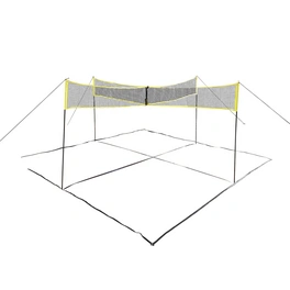 Volleyball-Netz, schwarz/gelb, Kunststoff