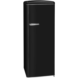 Vollraumkühlschrank, BxHxL: 54,5 x 144 x 57,5 cm, 229 l, mattschwarz