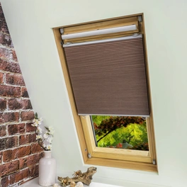 Wabenplissee, beige, geeignet für Dachfenster