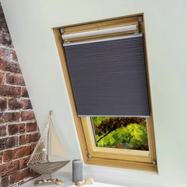 Wabenplissee, grau, geeignet für Dachfenster