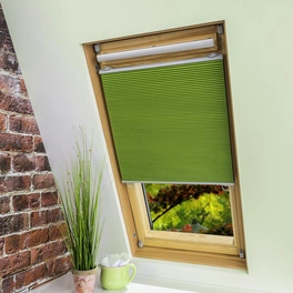Wabenplissee, grün, geeignet für Dachfenster