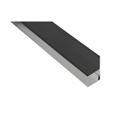 Wandabschlussleiste, Aluminium, eckig, länglich,geeignet für WPC-Dielen in 20 & 26 mm Stärke