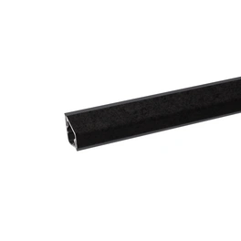 Wandanschlussleiste, BxHxT: 2,4 x 1,6 x 410 cm, schwarz
