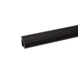 Wandanschlussleiste, BxHxT: 2,4 x 1,6 x 410 cm, schwarz