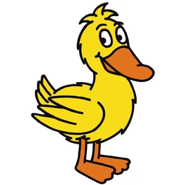 Wandtattoo »Die Maus: gelbe Ente 1«, selbstklebend