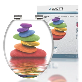 WC-Sitz »Colorful Stones«, MDF, oval, mit Softclose-Funktion
