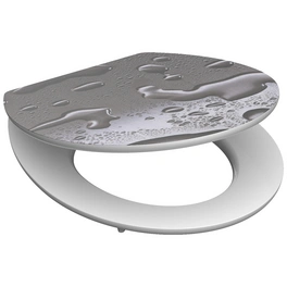 WC-Sitz »Grey Steel«, MDF, oval, mit Softclose-Funktion