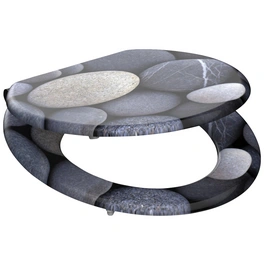 WC-Sitz »Grey Stones«, MDF, oval